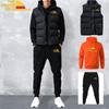 Men's Autumn Winter Tracksuits Casual Jogger Set Warm Vest Sweatpants Hoodie 3 Pieces Suit Male Sweatsuit Sports Suits