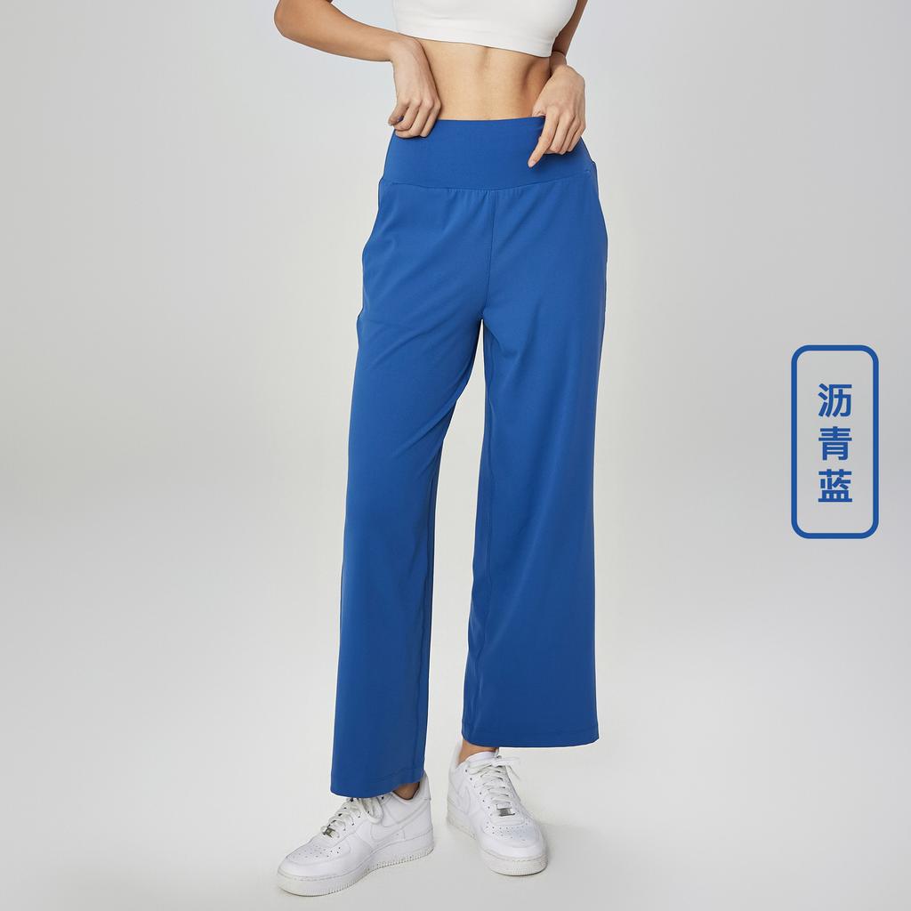 Sweatpants, new yoga micro-horseshoe pants, high waist, belly, long legs, straight-leg pants, slim-fitting and thin wide-leg pants