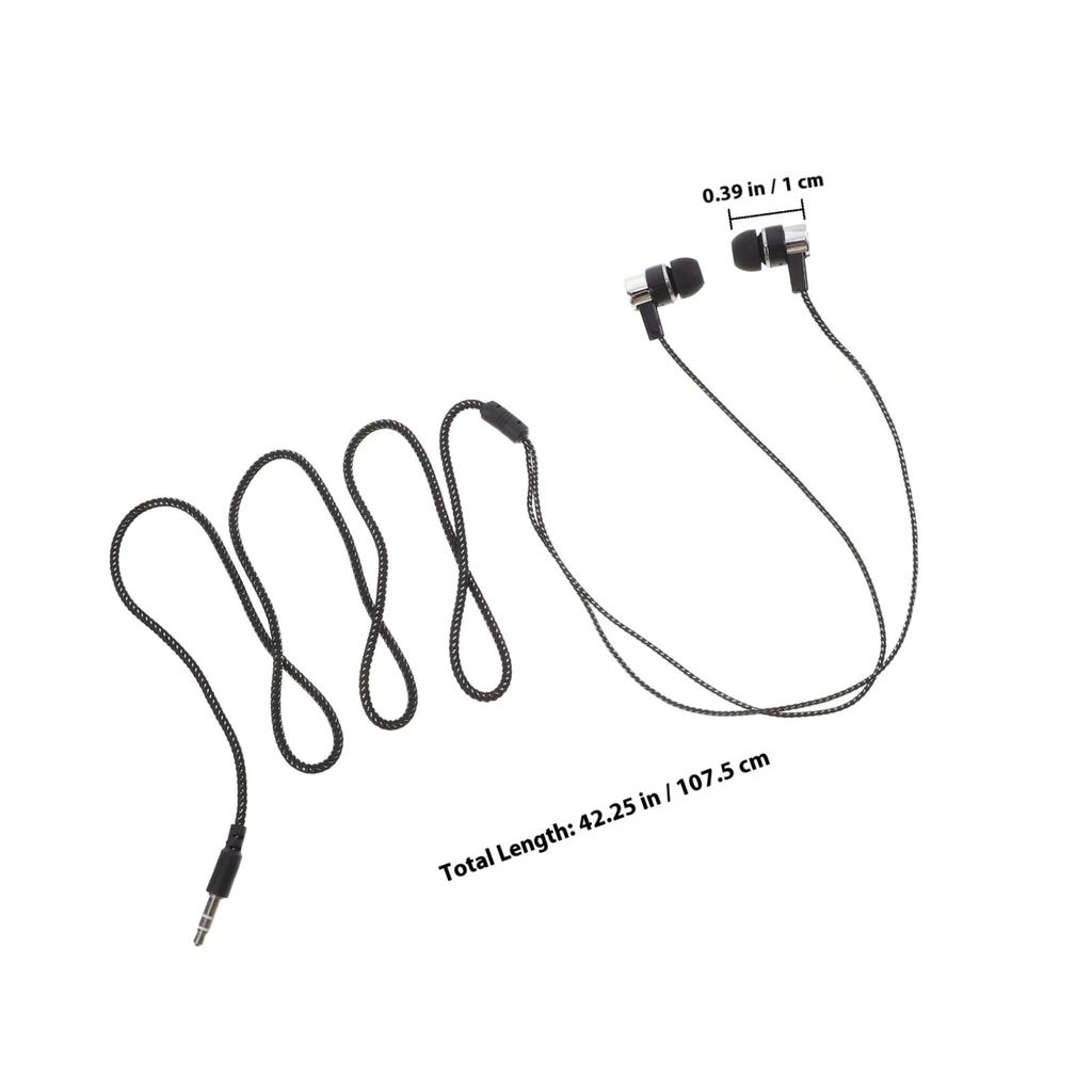 in-Ear Earphone with Heavy Bass Stereo Clear Treble Strong Bass Noise Reduction Comfort Fit for All 3.5mm Devices