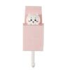 Cute Adhesive Hook Pop-out Cartoon Animal Wall Hook Decorative Anime Rabbit Cat Entrance Key Hanger Hook for Hanging Coat