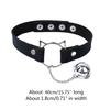 Sexy Gothic Punk Harajuku Halloween Chain Choker Collar Necklace for Women Adjustable Leather for Cat for Head Chocker N