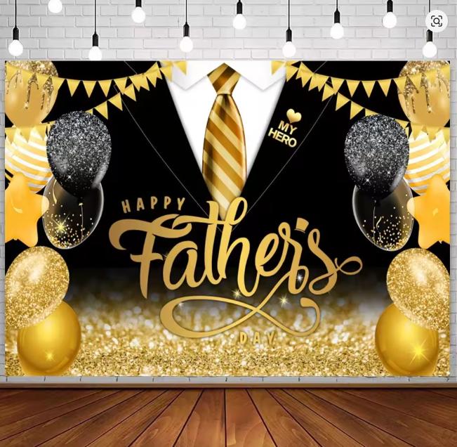 Vatertag Banner Hintergrund Herren Anzug Krawatte Uhr Ballon Dekoration Vatertag Überraschungsgeschenk Anordnung Hintergrund Requisiten