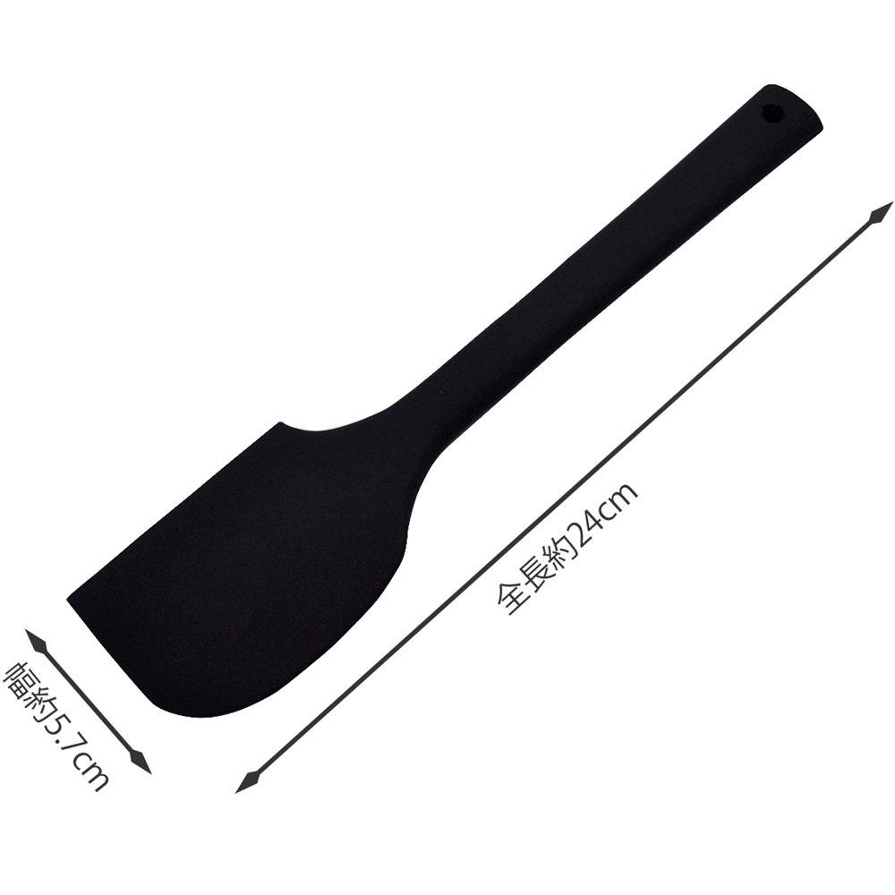 KAI Mighty designed by Masayo is a silicone spatula in black O.E.C Spatula, Waki, heat-resistant (DE5901).