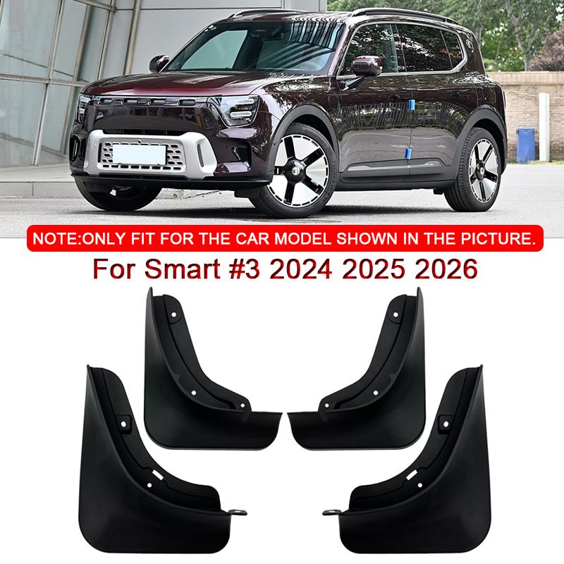 

Автостайлинг для Smart #3 2024 2025 2026 ABS Автомобильные брызговики Защита от брызг Брызговики Брызговики Переднее Заднее крыло Автоаксессуары чёрный
