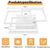 Plafonnier LED - NETTLIFE - 36W - Intensité variable - Télécommande - 40 cm blanc