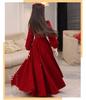 Rotes Langarm Elegantes Besticktes Formelles Kleid für Mädchen – 10.000 auf Lager