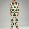 Men's Long Sleeve Button Down Pajama Set with Pants, 2-Piece Loungewear Sleepwear