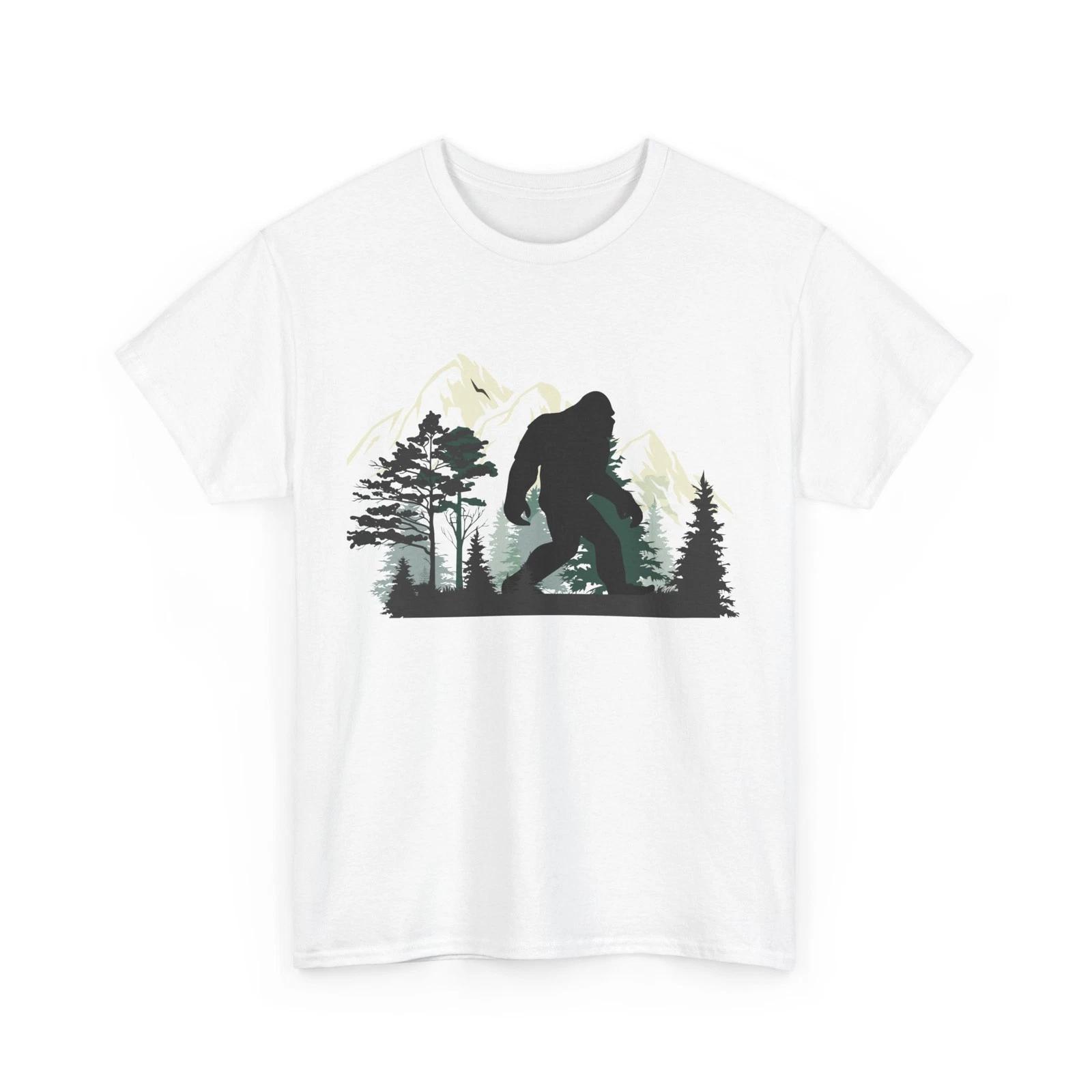 Bigfoot Forest Mountain Shirt, Bigfoot Lover Sasquatch Believers Women Men Shirt S