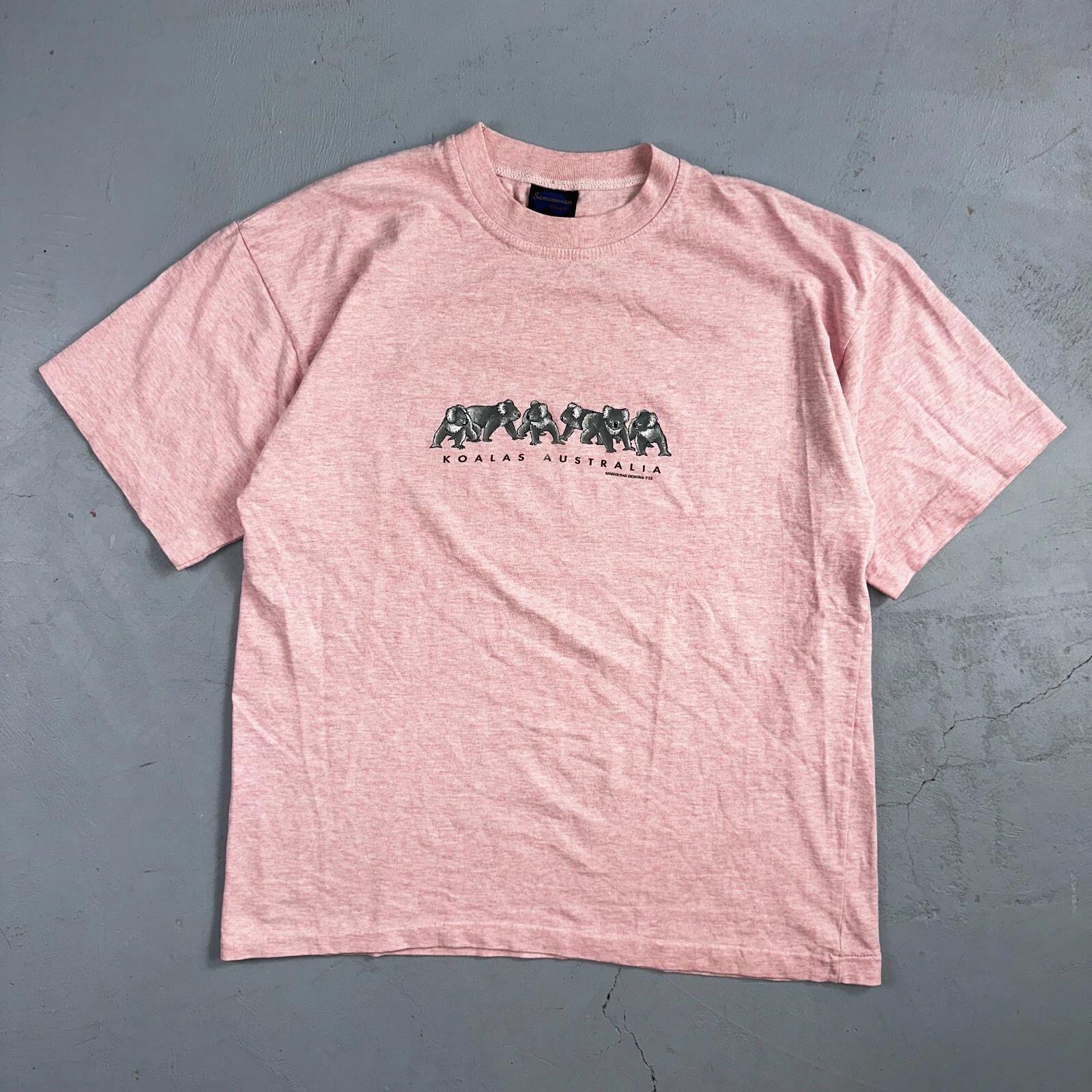 

Koalas Australia VTG T Shirt Pink Single Stitch Cute Animals Travel Fun Graphic 2XL
