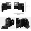 NICECNC Aluminium Footboard Lowering Stand Lowering Footrest Footpeg Support Bracket Compatible with Kawasaki KLR650 1987-2018, Black