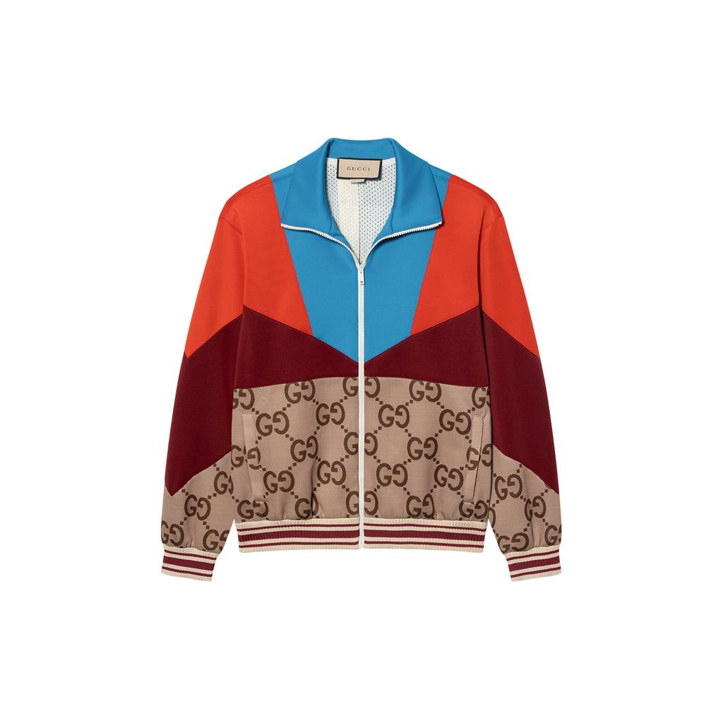Gucci Panelled Light Weight Neoprene Zip Track Jacket 693022-XJD9V-2270