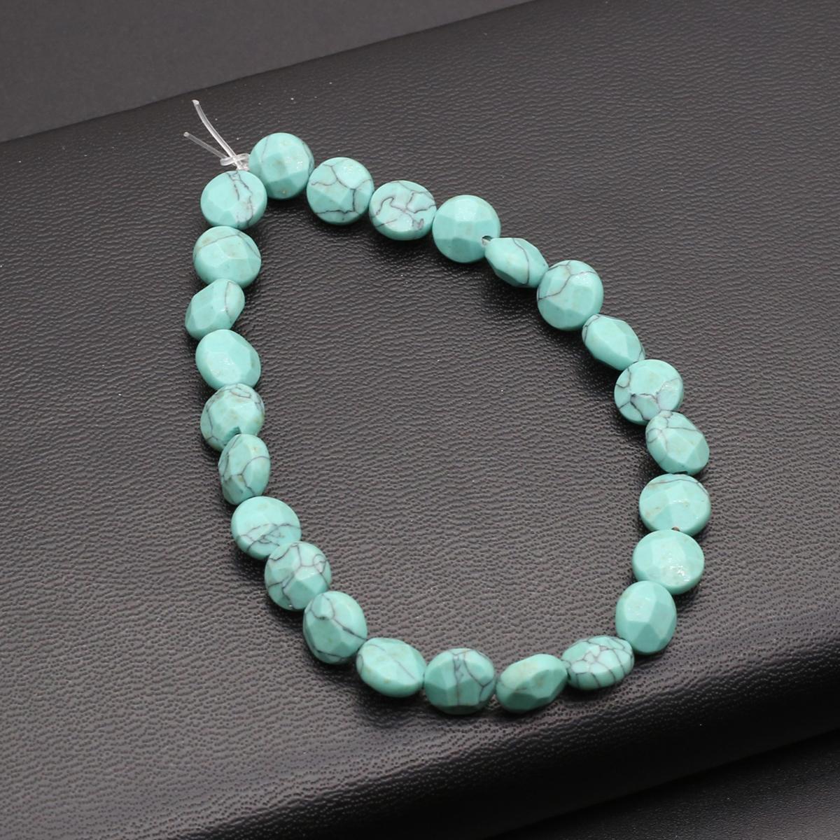 

Бусины из натурального камня бирюза/содалит круглые граненые бусины для изготовления ювелирных изделий DIY ожерелье браслет серьги аксессуар Blue Turquoise/8x8mm