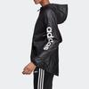 Adidas Essentials Linear Windbreaker Jacket With Logo Print Women Jackets Black DP2408