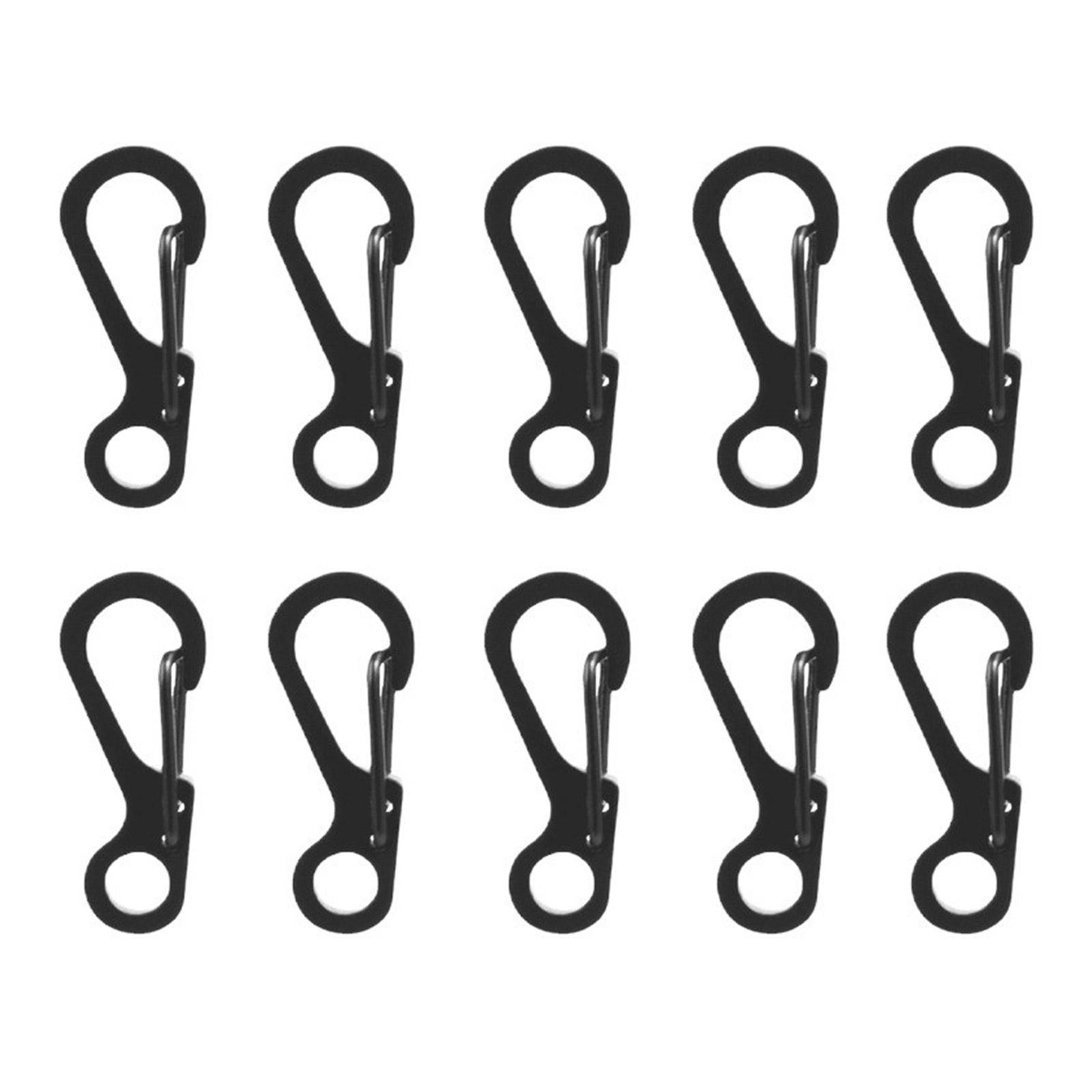 10Pcs Stainless Steels Keychain Carabiner Clasp Small Carabiner Clip for Camping Bottle Backpacks Clasps Keychain