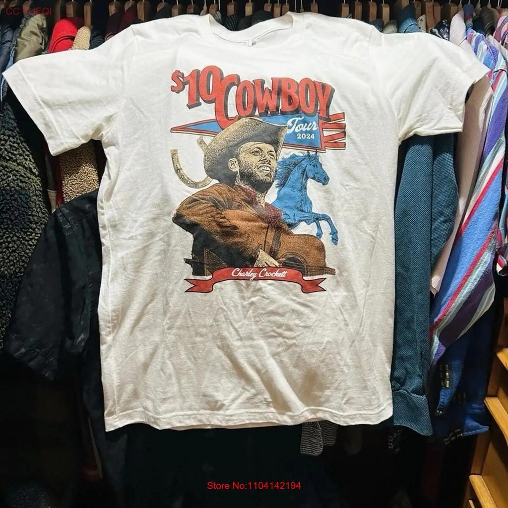 Charley Crockett 10 Cowboy Tour Cotton All Size T Shirt 21d373 Vintage Washed Fashion Stretched Designer Clothes