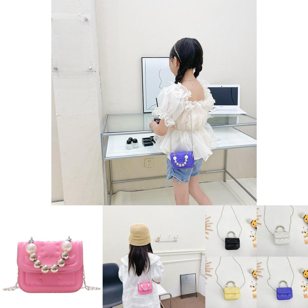 Stilvolle Mini-Kindertasche mit Perlenakzenten für trendige Outfits, ideal für Mädchen