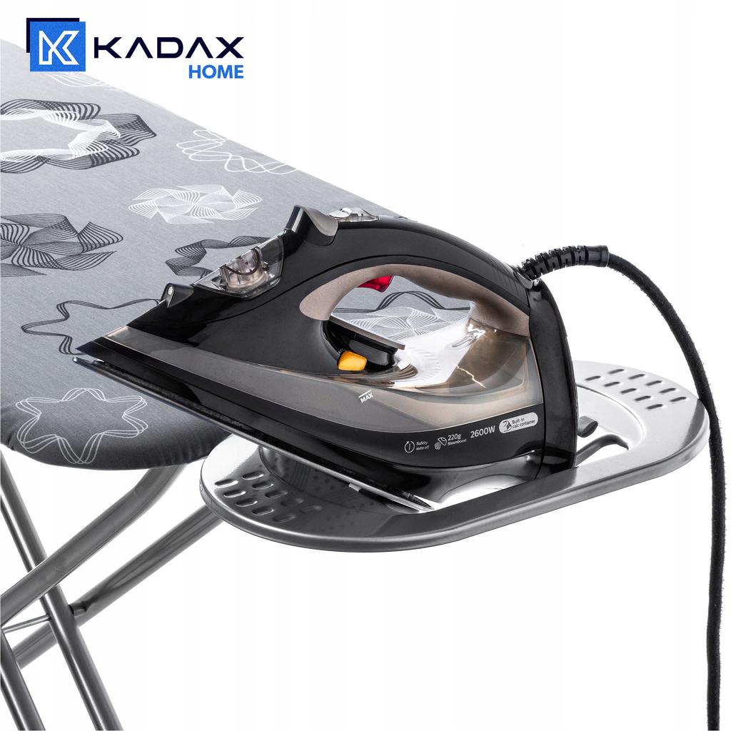 KADAX Ironing Board 120x38cm Wide Top Foldable Iron Holder