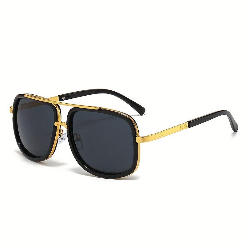 Modne Okulary Przeciwsłoneczne Do Jazdy Dla Mężczyzn Okulary Przeciwsłoneczne Metalowa Oprawka Owalna Soczewki Okulary Outdoorowe Codzienne Kwadratowe Okulary Przeciwsłoneczne Okulary Uv400