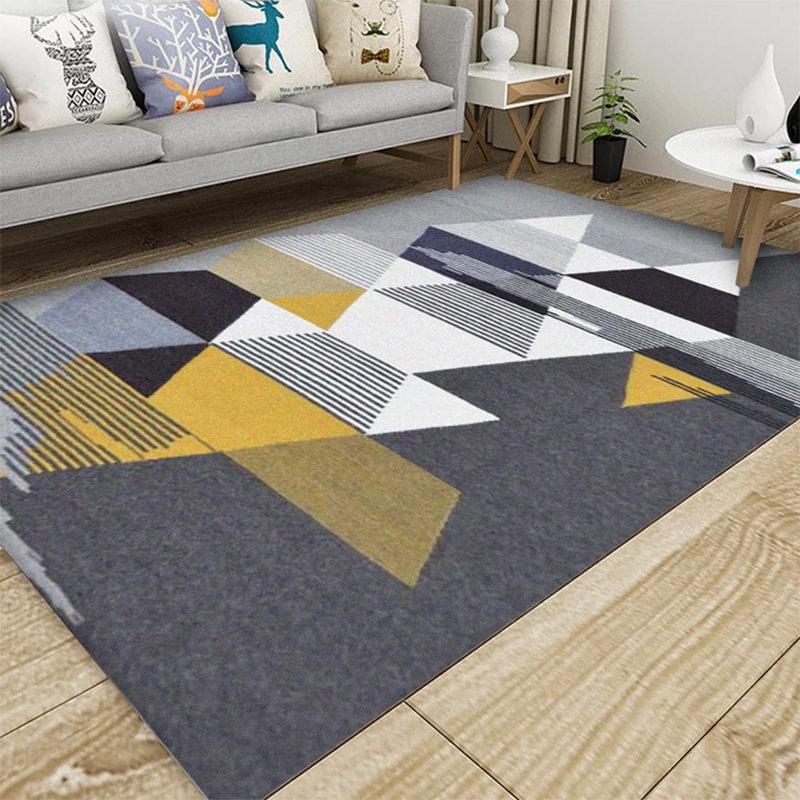 Modern Nordic Rectangular Carpet for Living Room, Bedroom, and Sofa Area