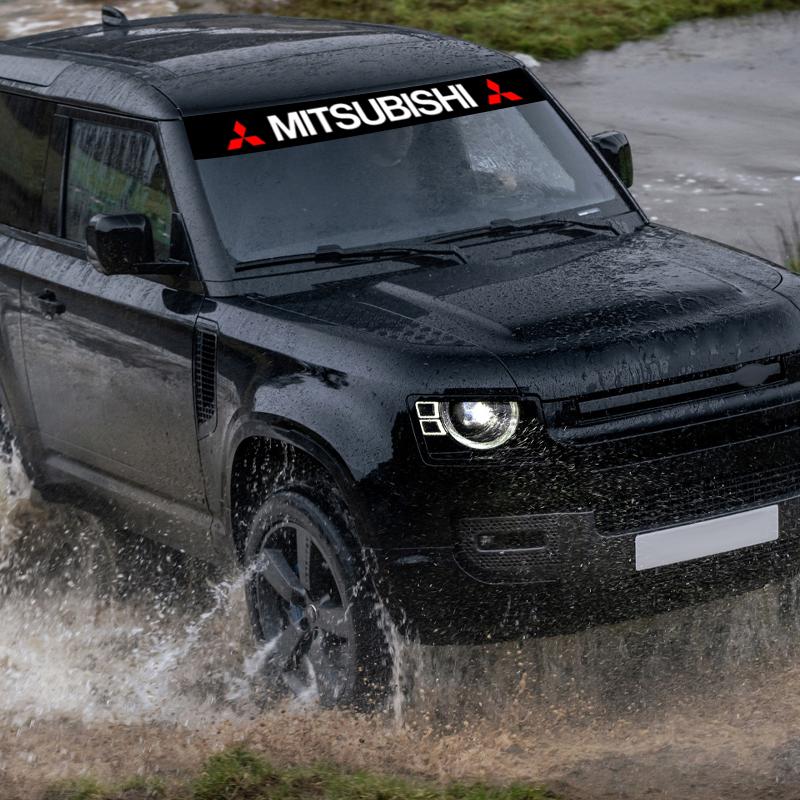 Pro Mitsubishi Xpander Space Star Eclipse Pajero Ralliart Auto Samolepky na přední sklo Přední a zadní dekorativní samolepky