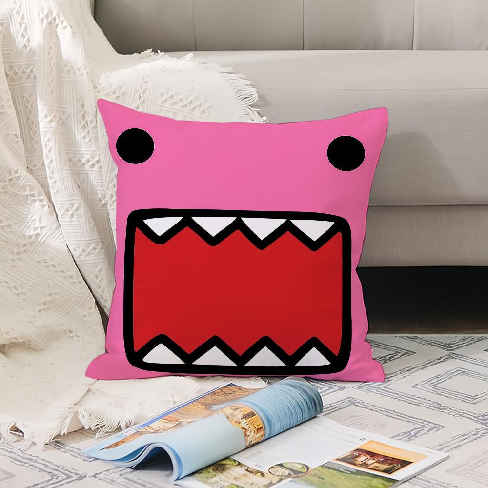 Мультяшная милая наволочка Domo-kun, офисные подушки, подходит для дивана, автомобиля, спальни, декоративная наволочка 12x12Inch