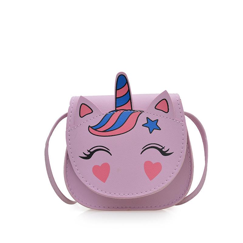Adorable Unicorn Themed Kids Crossbody Bag Perfect For Girls Lightweight Breathable Design