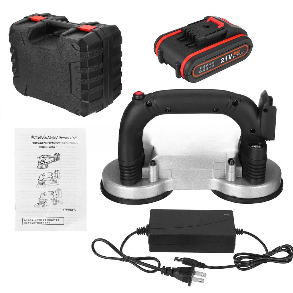 21 V Tiling Tiles Machine 60-120mm Tiles Vibrator Suction Cup Adjustable Protable Automatic Floor Vibrator Leveling Tool
