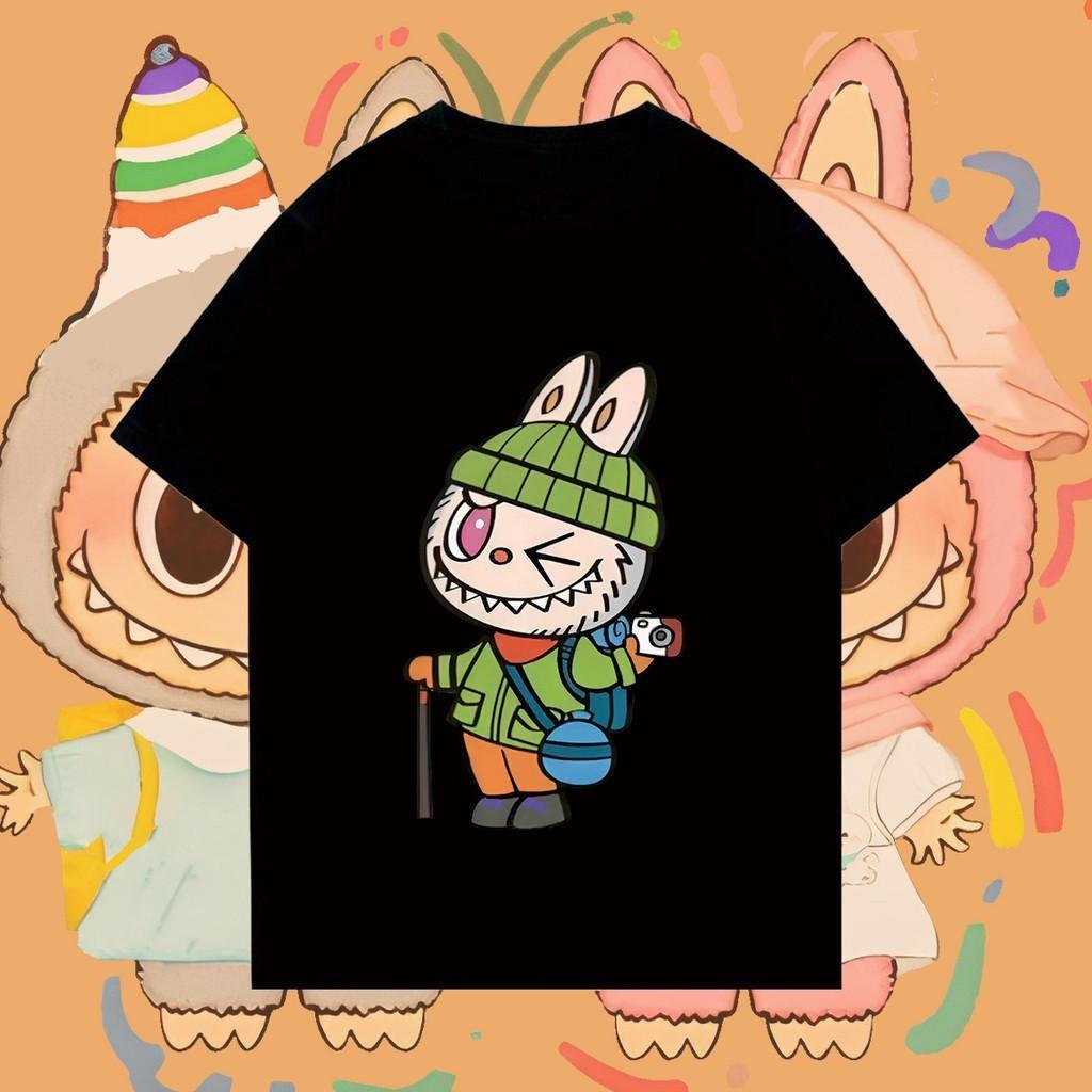 Labubu cartoon print short-sleeved t-shirt unisex top