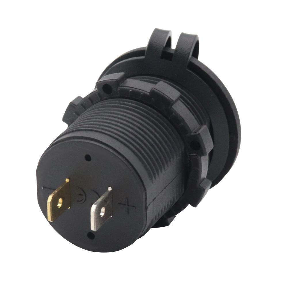 Car Charger 18W Fast Charging Car Charging Socket Adapter Type-C USB A Ports Charger For Smartphone Laptop Tablet