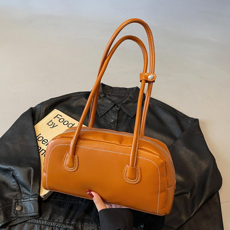 

Bag Women s 2025 New Fashion Retro Premium Textured Underarm Portable Popular Versatile Shoulder Bag коричневий