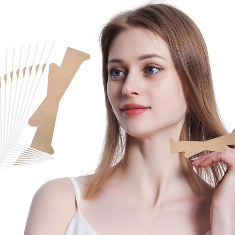 Cinta Adhesiva Invisible para Lifting Facial y de Cuello 20 Piezas Impermeable Transpirable Antiarrugas Lifting de Mentón Parche para el Cuidado de la Piel