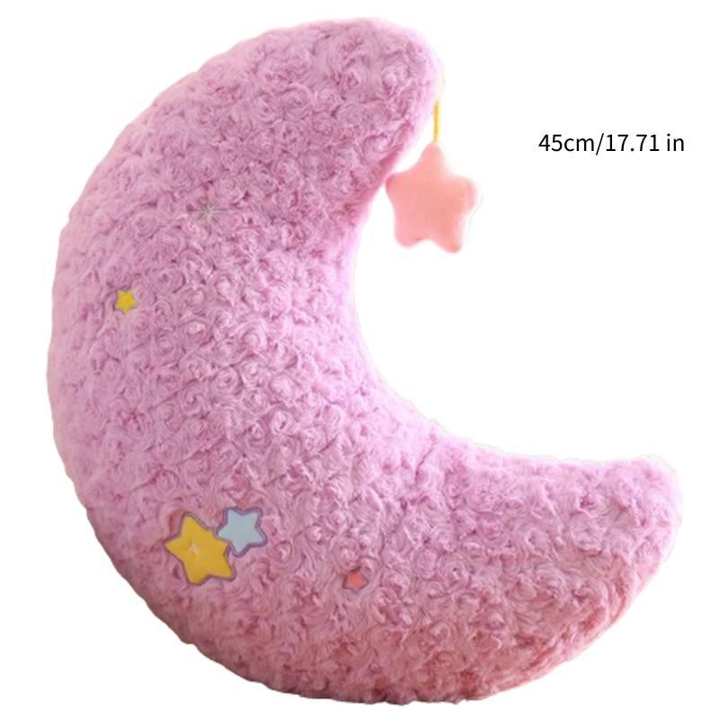 Cute Star And Moon Plush Pillow For Kids Soft And Fluffy Stuffed Toy For Home Decor And Birthday Gifts From Diman