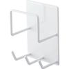 Magnetic Bathroom Cleaning Tool Holder, White, Approx. W8 X D6 X H12cm, Tower Bathroom Rack, Bath Cleaning Storage, 4976