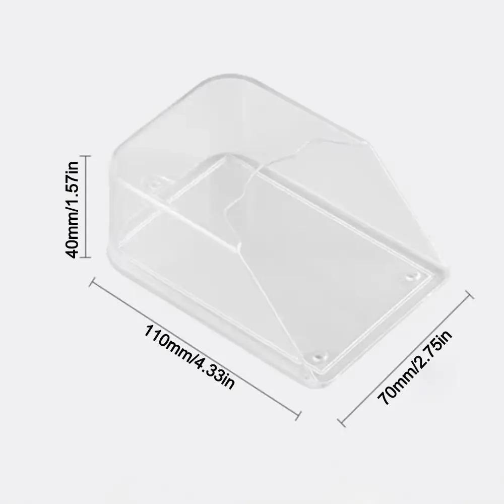 1 Set Wireless Doorbell Button Protective Cover Universal Transparent Doorbell Cover Rainproof Doorbell Splash Guard