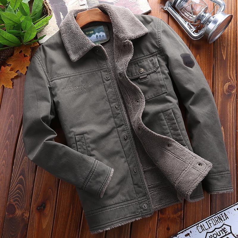 2024 Men's Winter Velvet Cotton Casual Korean-Style Jacket – Trendy Fit Warm Coat