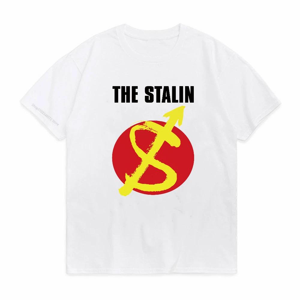 The Stalin Print Tshirt Unisexs Short Sleeve Oneck Cotton Tshirt Summer Casual Round Neck Loose Breathable Clothing Tops Tee