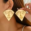 Abstract Three-dimensional Face Exaggerated Earrings Versatile Earrings for Women