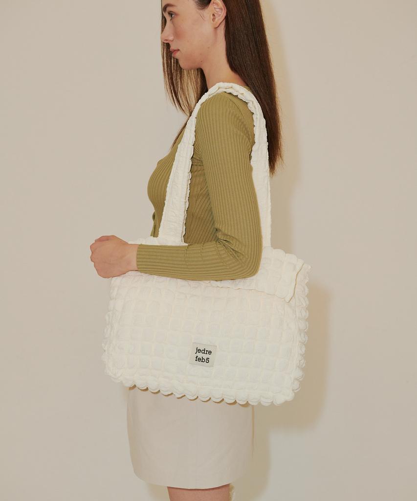 Jedrefeb5 Croffle Shoulder Bag Ivory