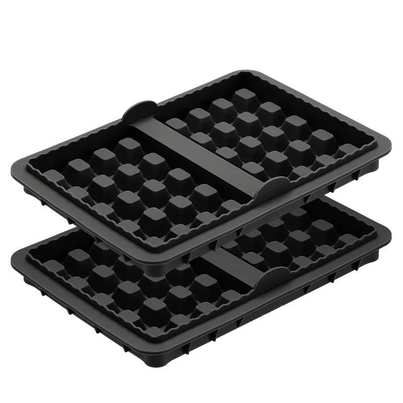 1/2 Piece Silicone Waffle Mold Square Air Fryer Waffle Tray Mat for Cake Chocolate Craft Candy Pastry Accessories Baking Mold