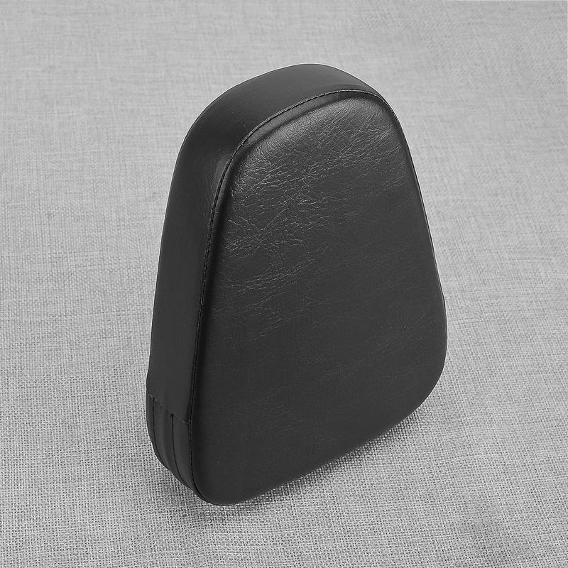 Rear Passenger Sissy Bar Backrest Cushion Rest Pad Black Fit For Harley Yamaha Honda Suzuki Kawasaki New