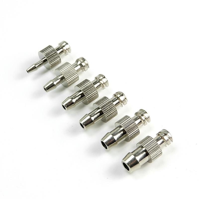 Hot Sale Dispensing Glue Subpackaging Syringe Barrel Luer Lock Adapter Fitting Tracheal Connector Metal Material Parts