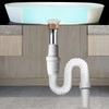 Under Sink Wash Basin Pipe Deodorization Retractable Flexible Plastic Drain Tube Kitchen Bathroom Draining Tub Plumbing