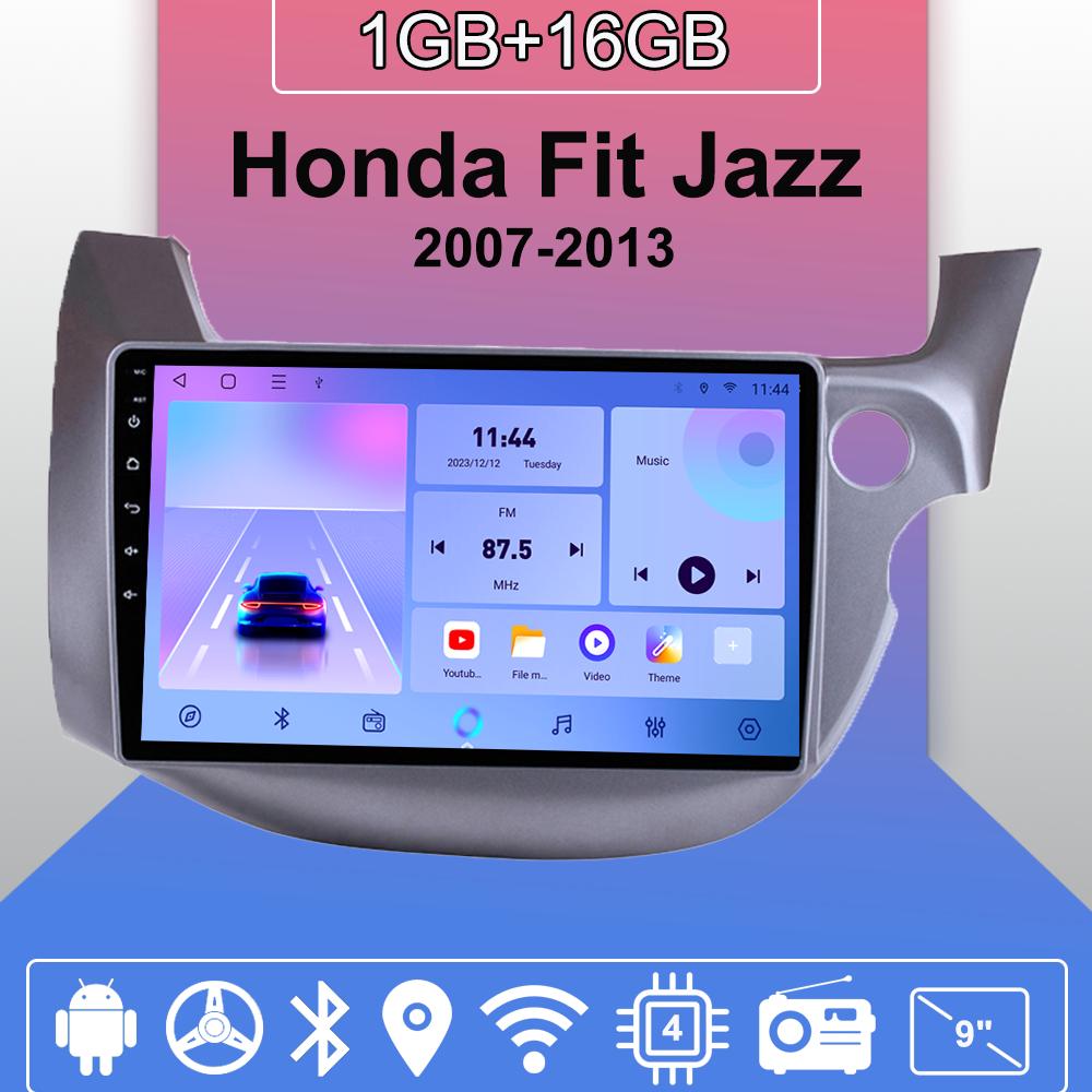 

Android Carplay автомобильное радио для Honda Fit Jazz 2007-2013 мультимедийный проигрыватель головное устройство стерео GPS навигация BT WIFI 2+32 ГБ 1+16GB,RHD