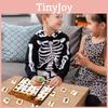 Halloween Themed Bingo Board Game With Call Cards And Sticker Pack For Kids And Adults
