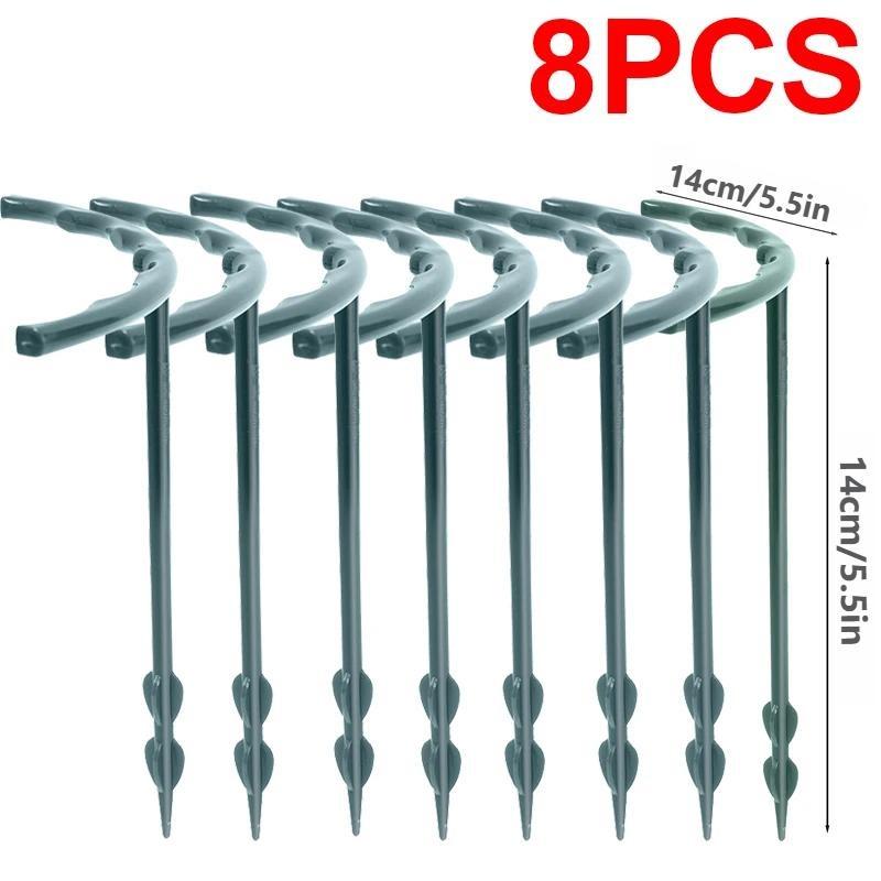 4-32Pcs 14*14cm Plastic Plant Support Pile Stand Plant Support Pile for Flowers Greenhouses Arrangement Fixing Rod Holder Garden Tools