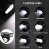 USB Rechargeable Bike Light Set with Power Display 6 Lighting Modes Waterproof Bike Headlight Taillight for Cycling