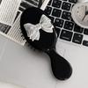 Durable 2 in 1 Comb Mirror Set Lamb Mini Foldable Hair Brush Bowknot Air Bag Hair Comb  Female