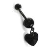 Les Trésors De Lily [F8766] - Body Piercing 'Love' Black