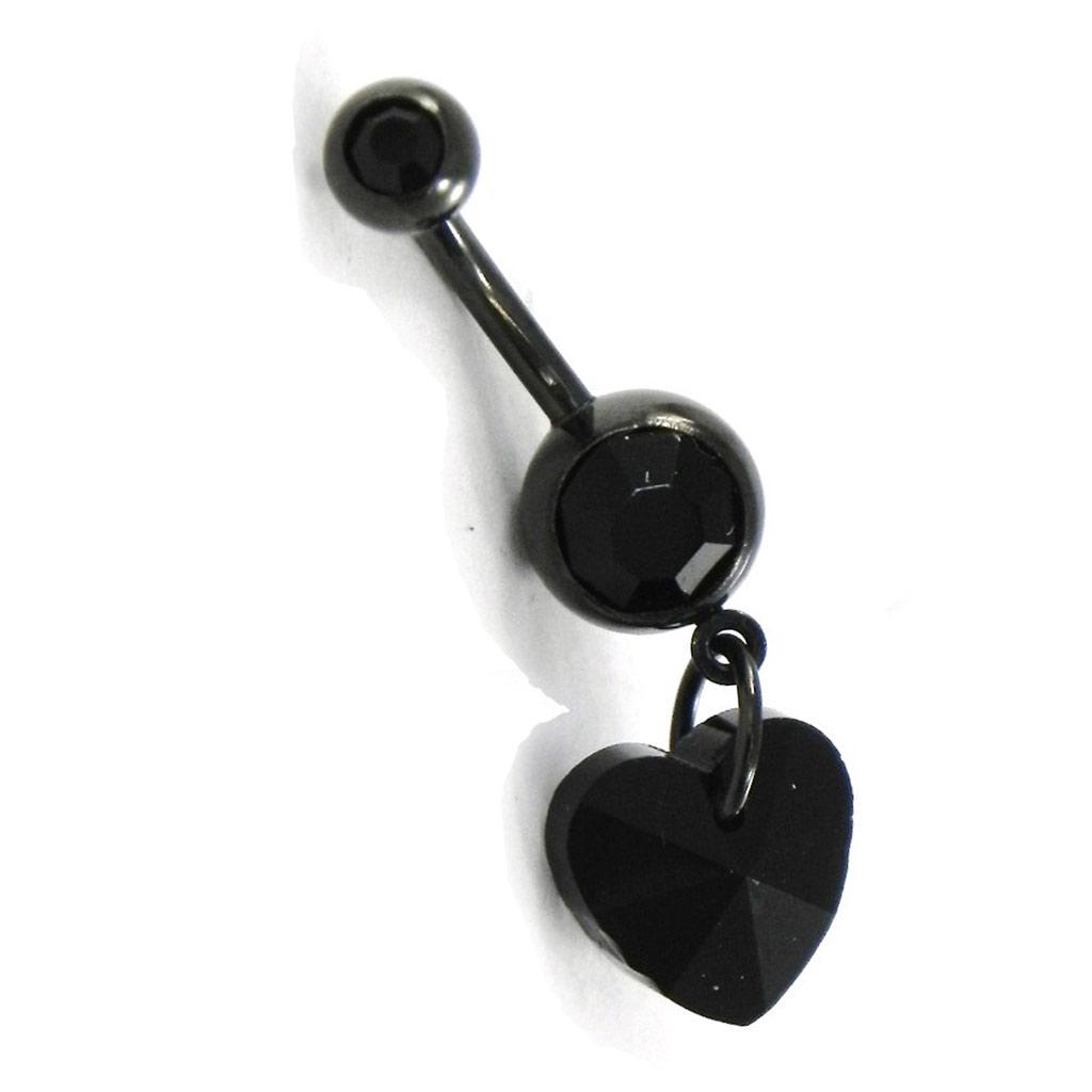 Les Trésors De Lily [F8766] - Body Piercing 'Love' Black
