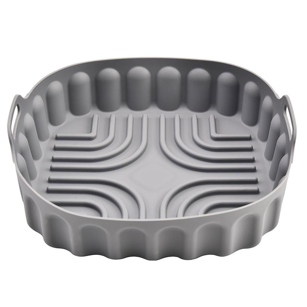 High Temperatures Resistant Silicone Baking Tray for Air Fryers Nonstick Oven Mat Microwave Chicken Pans Accessories